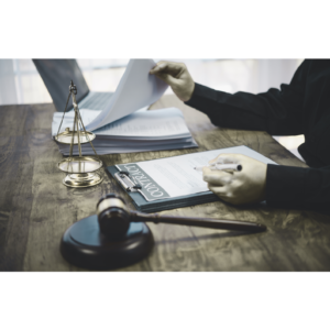 Legal scales and journal pages representing private enforcement in competition law